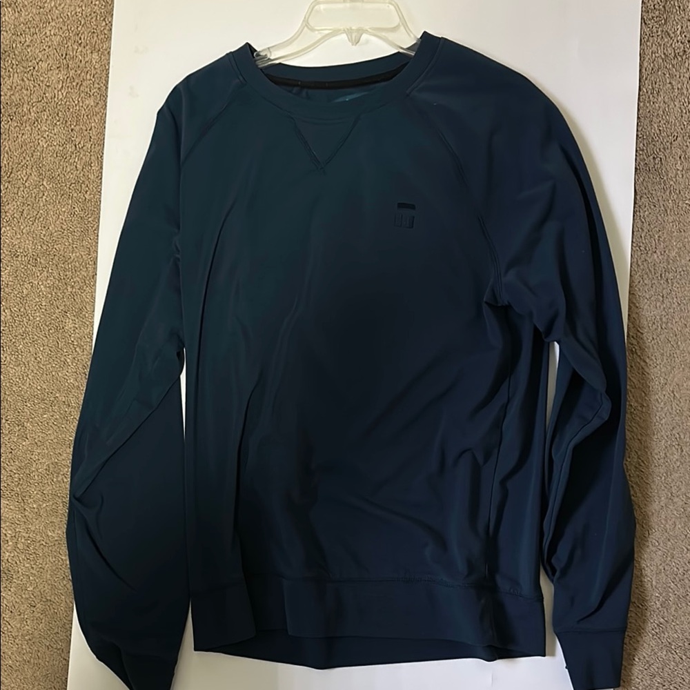 Tommy John Blue Crewneck Sweater Classic Knit Design